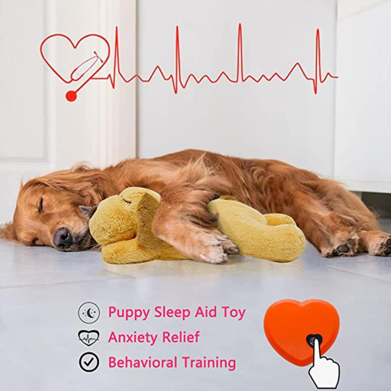 Buy Pet Puppy Heartbeat Interactive Plush Toy Dog Calming Anxiety