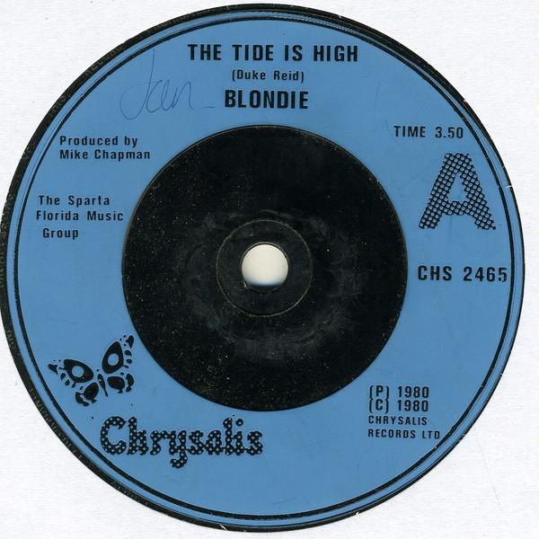 

7inch Record BLONDIE - The Tide Is High CHS2465 Chrysalis 1980 UK Rock Used