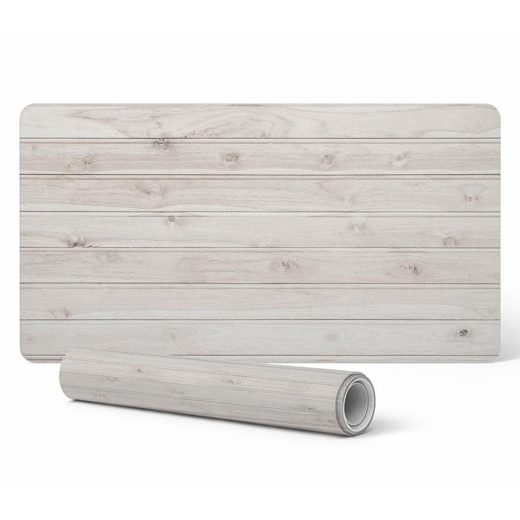 Protective Decorative Mat for Office Table Light Wooden Boards 100x50 Cm