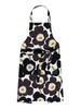[Marimekko] Pieni Unikko Apron for Women 52_1_52269475550 F White X Dark Gray