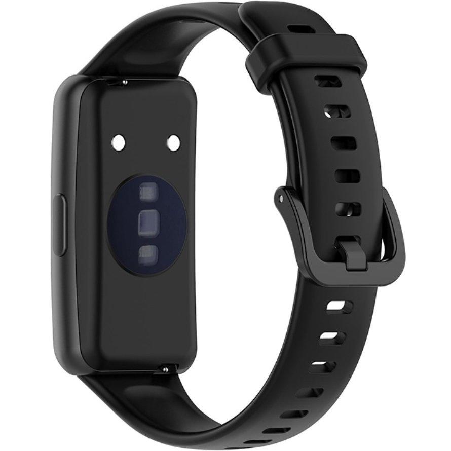 Silikonarmband für Huawei Band 7, Schwarz