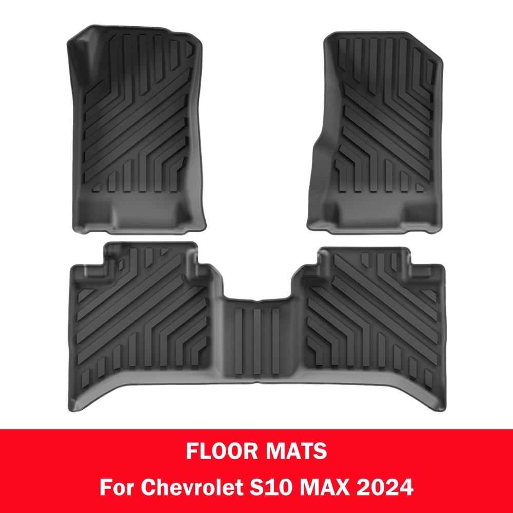 For Chevrolet S10 MAX 2025 TPE Floor Mats Trunk Mats 2.0T Heavy Duty Cargo Floor Mats