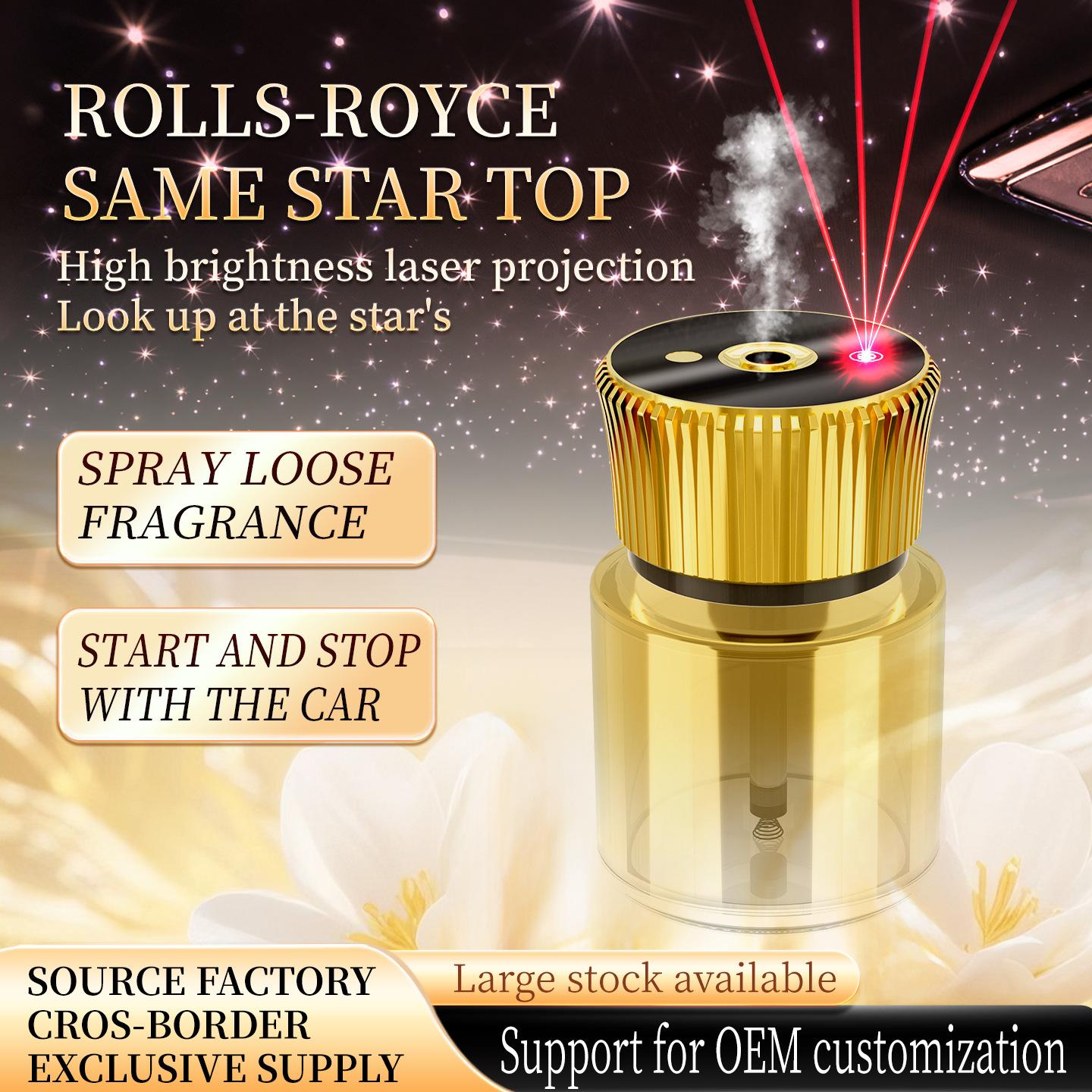 

Mini version of the starry sky smart car aromatherapy machine with spray mode (floral fragrance) жёлтый