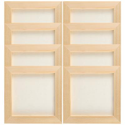 Ton Bilderrahmen Foto Holz DIY Rahmen Leer Kinder Holz für Kinder Malen