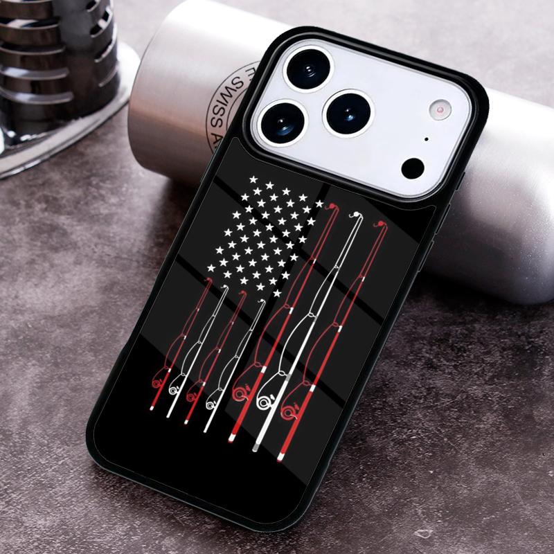 Fishing Rod Phone Case for iPhone 17 16 15 Pro Max Air 14 13 12 11 Plus Shockproof Cover