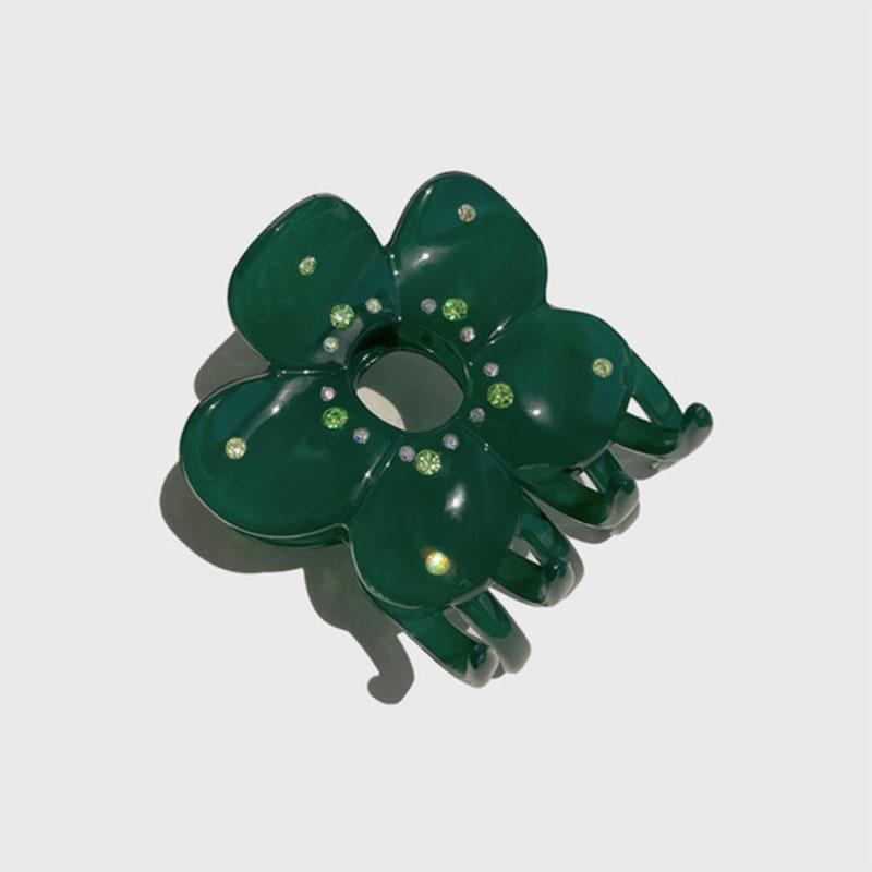 

Jean Paul Clarisse Austrian Crystal Color Clover Clip-L LFSA0631 green
