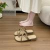 Slippers Women's Summer Wear 2025 New Retro Niche Sandals Korean Version Fairy Flat-bottomed Vacation Seaside Beach Shoes