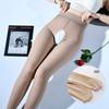 Water Socks Open Crotch Stockings Velvet Warm Bare Leg Artifact Female Autumn and Winter Nude Taste Large Size Bottom Pantyhose