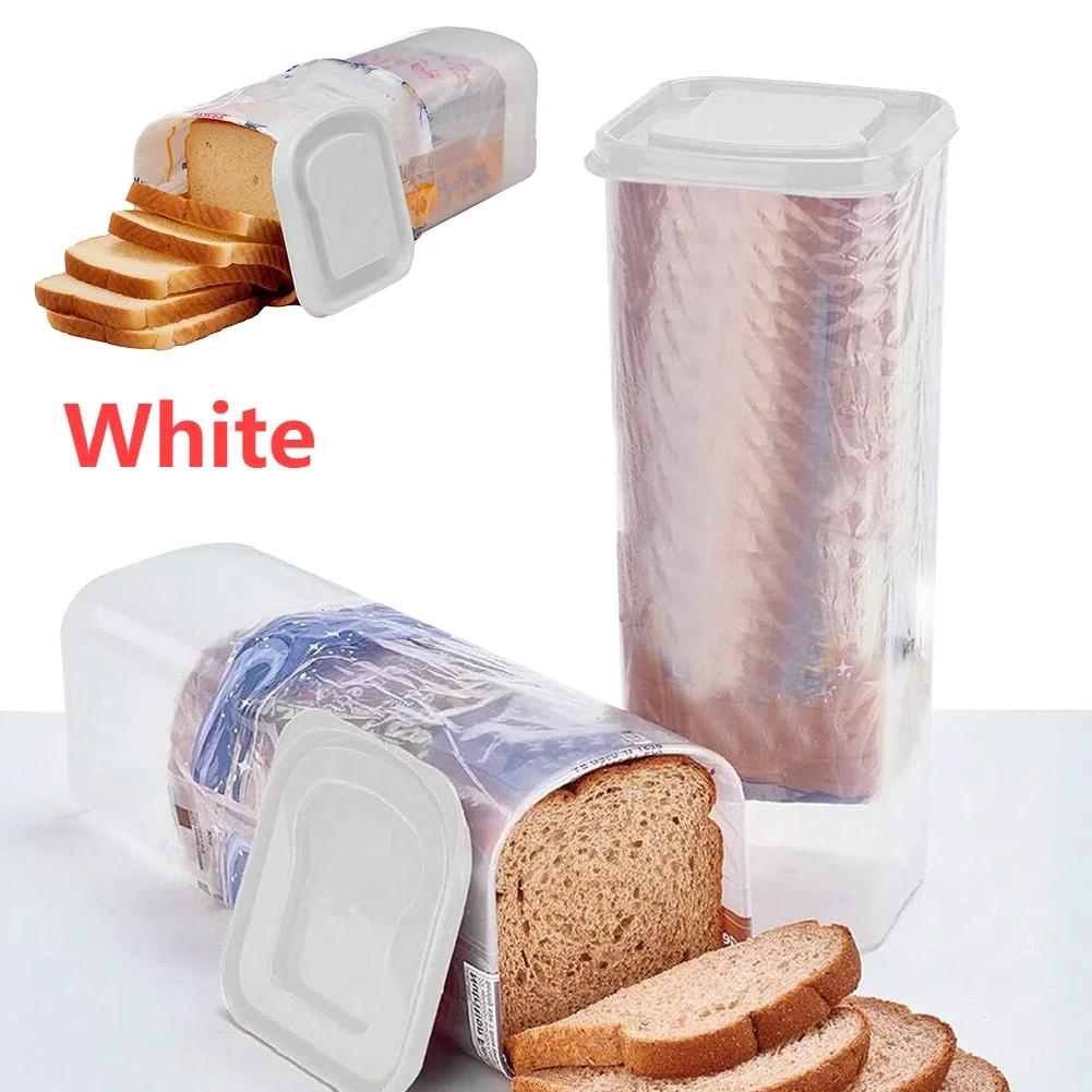 Kunststoff-Sandwichbrot-Halter mit luftdichtem Deckel Brotspender Frische Brotlagerbehälter für Kastenbrot Sandwich