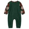 Matching Family Christmas Print Pajamas Set Long Sleeve Top and Pants Loungewear for Adults and Kids