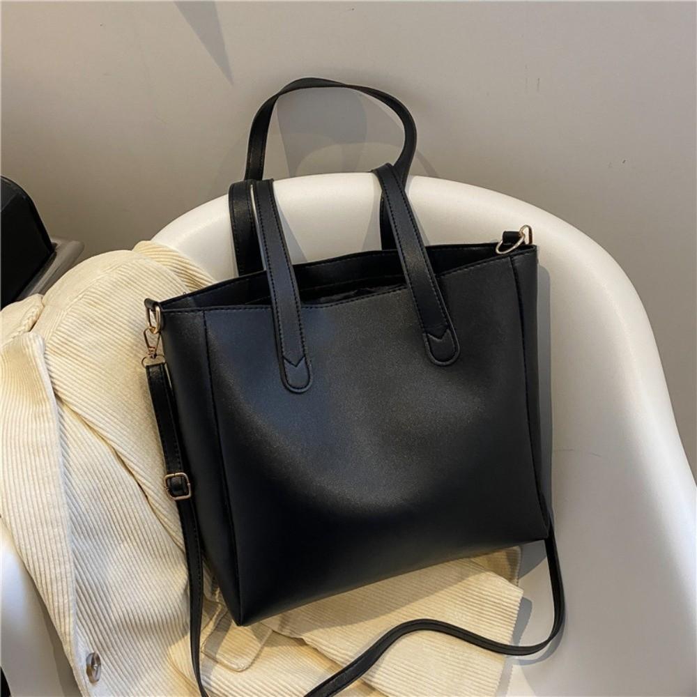

Durable Large Capacity Casual Bag Commuting French Style Large Capacity Bag Casual Handbag Tote Bag Girls чорний