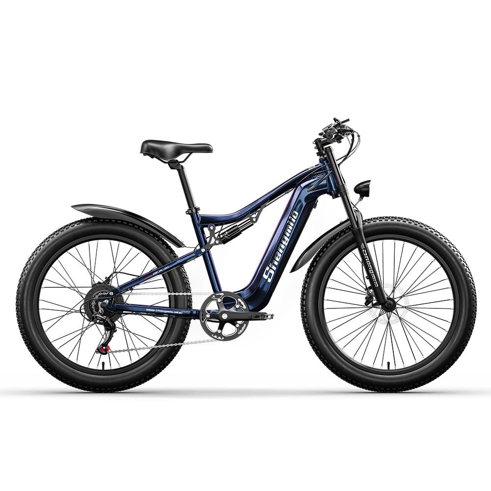 Shengmilo MX03 Electric Bike 26 Inch E-Mountain Bike E-Bike 840WH SAMSUNG Battery Electric Cycling with Fat Tire,BAFANG Motor 500W
