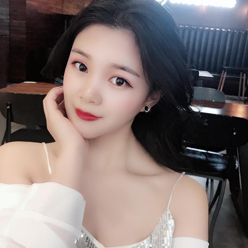 S925 Silver Lucky Clover Stud Earrings: Classic Simple Design with Diamond Star, Square, Heart, and Butterfly Accents