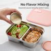 Reusable Bento Lunch Box For Students 304 Stainless Steel Fruit Salad Food Container With Sauce Box Dishwasher&Microwave Safe