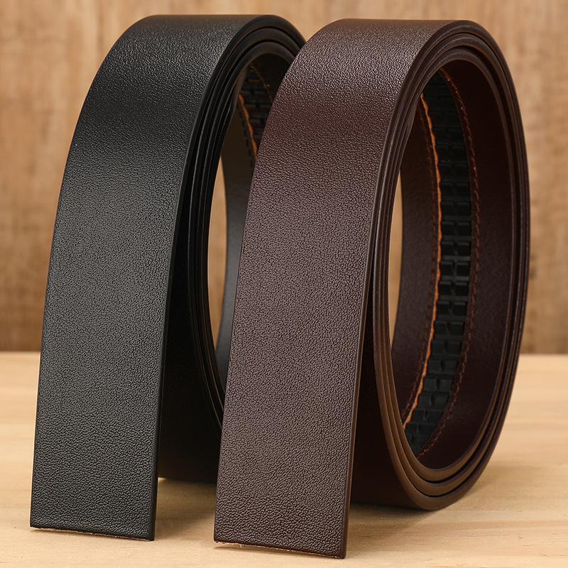 Meier Top grain leather automatic belt - men's genuine leather belt - casual retro automatic buckle pants belt