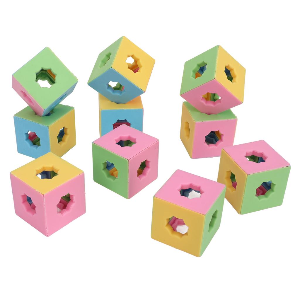 3D Cube Building Blocks Toy Plastic Building Blocks Geometric Space Construction Blocks Educational