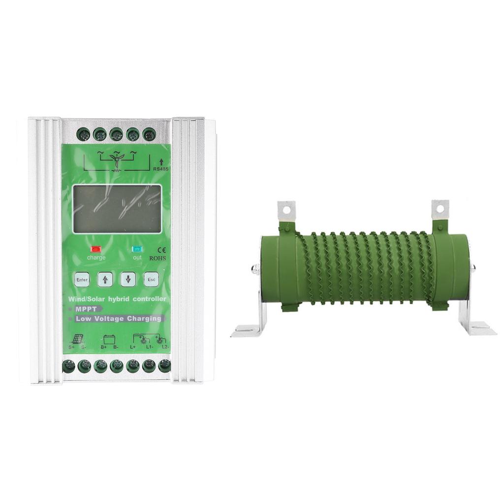 LCD Wind Solar Hybrid Charge Controller MPPT Boost Charge 12 24V Auto (600W Wind 300W Solar)