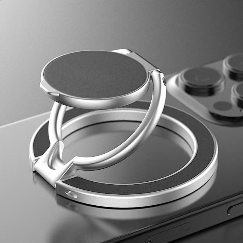 

Universal Double-sided Magnetic Holder for wireless charging Mobile Phone Stand in Car Grip Finger Ring Bracket with Hand Strap