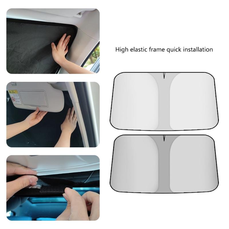 Car Sunvisor Heat Insulation Sunshade Foldable Sun Shade for Car SUV Sunlight Blocker Window Sun Shade