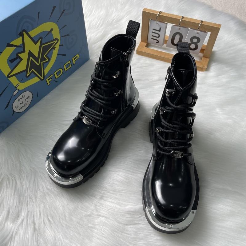 Height-increasing Martin boots men's high-top autumn and winter fashion retro British wind locomotive tooling boots 70055