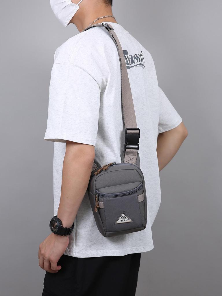 Men's Lightweight Multifunctional Cycling Crossbody Bag with Water Bottle Holder