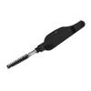 2 in 1 Eyelash Teeth Comb Stainless Steel Dual Heads Foldable Grooming Teeth Eyebrow Brush for Makeup Black