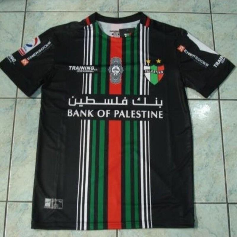 Palestino 2024-2025 Home Away Soccer Jersey Mens Short Sleeve Football Kit Cotton Blend Performance Sportswear