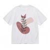 Women's Comfortable Comfy Classic T-Shirt Mens Womens Tees Top Botanical Leaf Abstract Pattern Tee