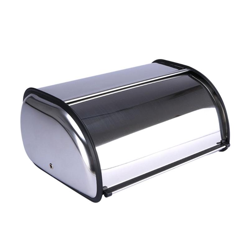 Stainless Steel Bread Box Fruit Nut Snacks Preservation Container Supplies for Home Kitchen Cooking Baking Organization 1