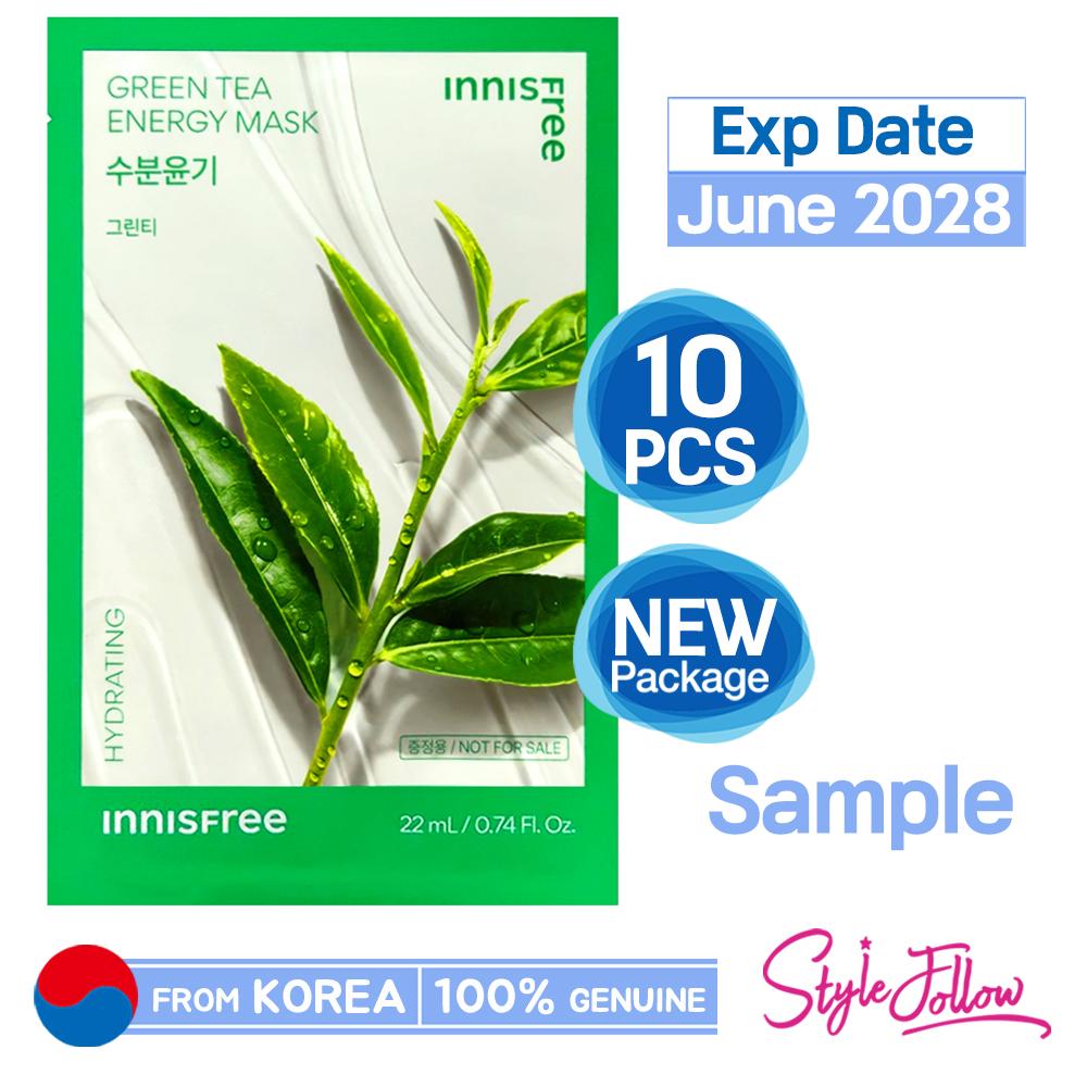 10ks_[INNISFREE] energetická maska ​​22ml (Zelený čaj) Vzorek