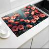 3D Peony Flower Diatom Mud Draining and Heat Insulation Mat for Kitchen Countertops
