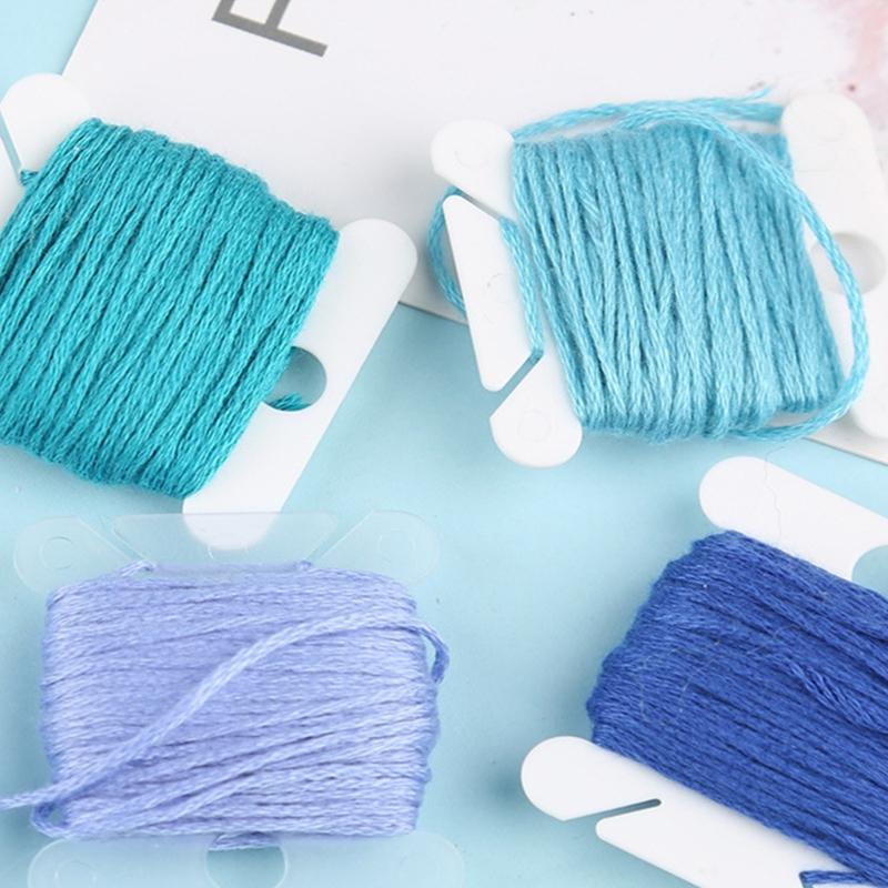 50Pcs Plastic Floss Bobbins Thread Winder, Embroidery Thread Organiser for DIY Embroidery Sewing Thread Storage