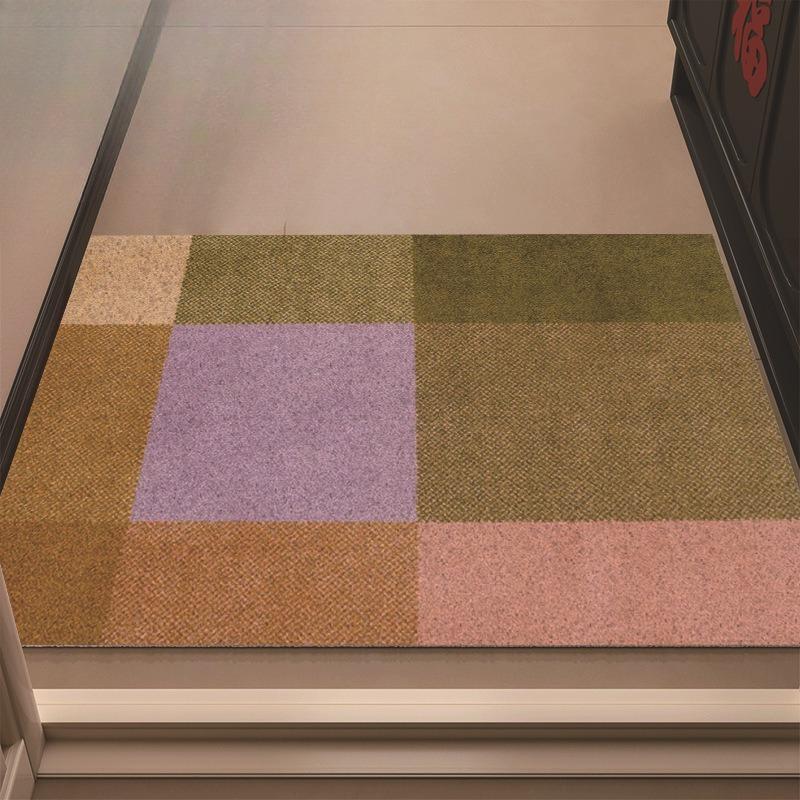 Schlingenflor-Fußmatte für den Eingangsbereich Schmutzabschabende und Schlammentfernende Fußmatte Eingangstür Anti-Rutsch-Matte Verschleißfest und Anpassbar