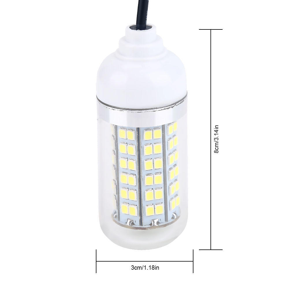 12V Outdoor LED Submersible Underwater Night Boat Fishing Light Lamp