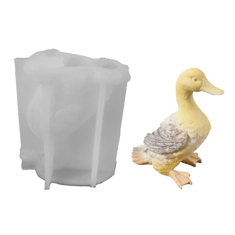 Silicone Craft Mold For Candle Soap Chocolates Making Epoxy Resin Casting with 3D Duck Shape Easy Releases Design
