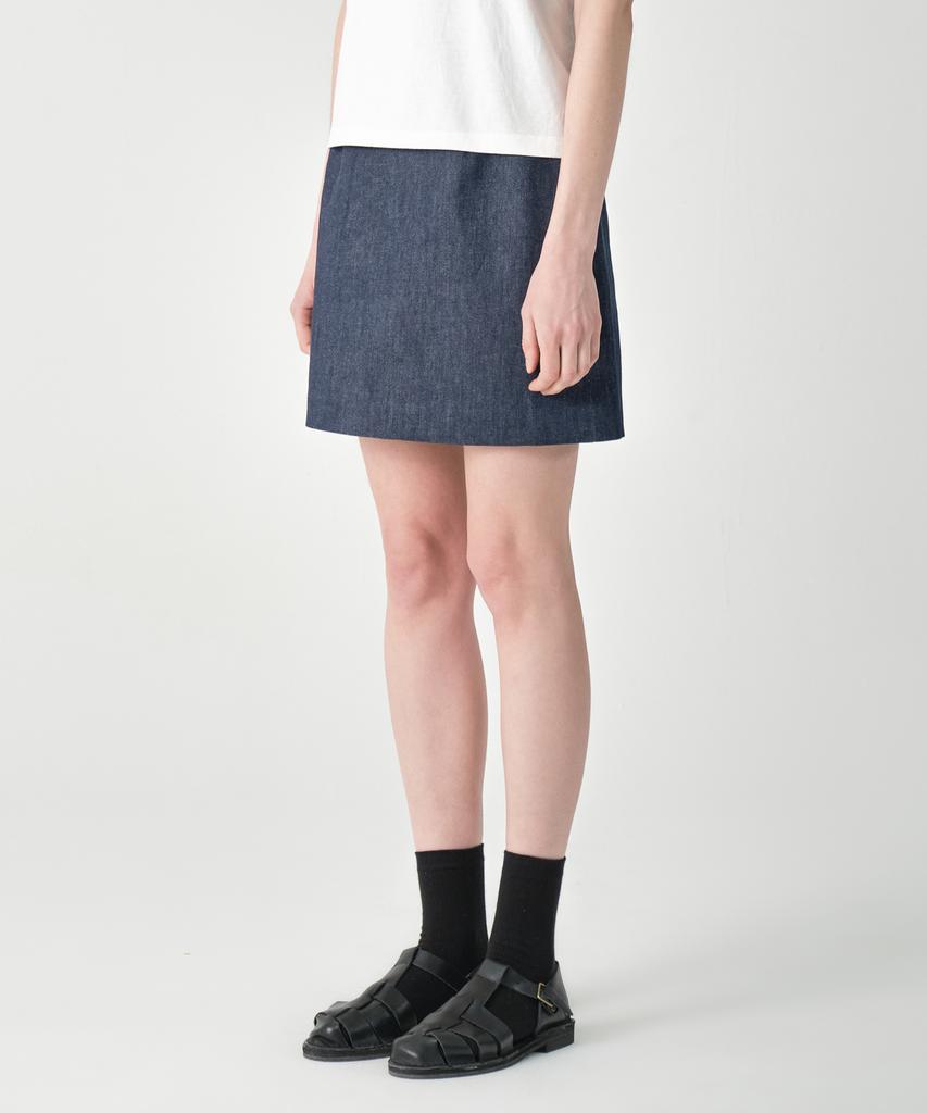 Jun By Jun K High-Waisted Mini Skirt_Denim