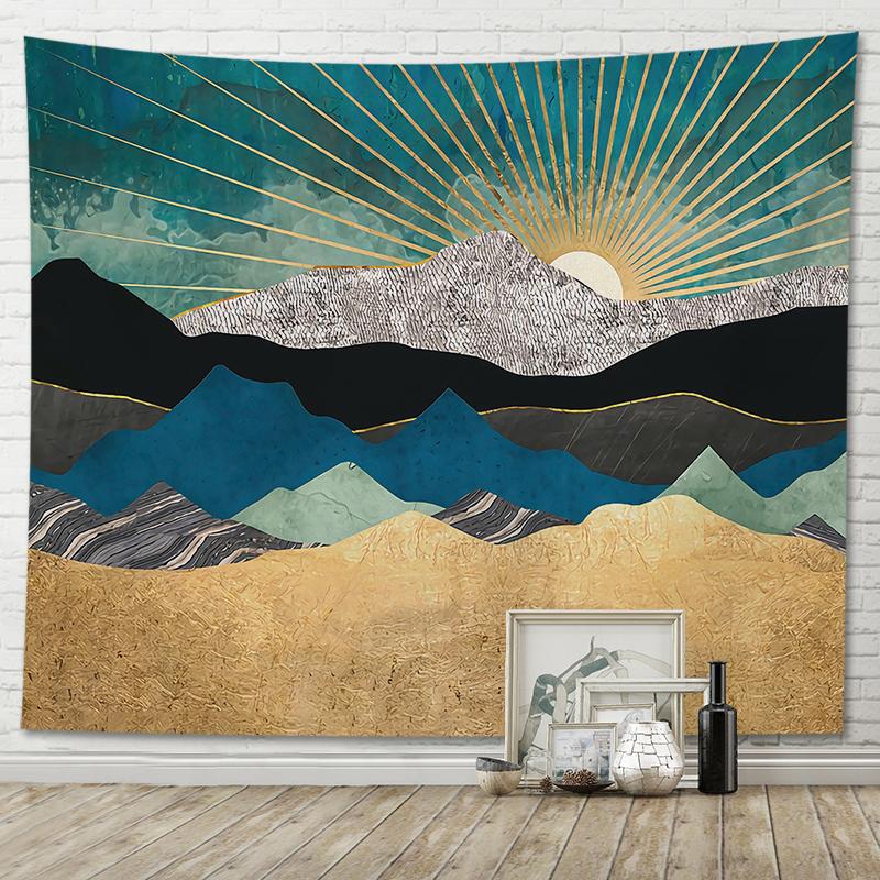 Beautiful Tapestry Room Decoration Abstract Mountain View Home Wall Hanging Background Cloth