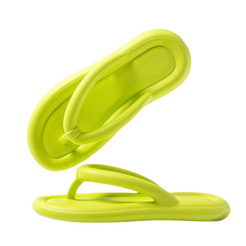 Summer Flip-flops Women Wear Solid Color Non-slip Simple Indoor Home Pinch Slippers
