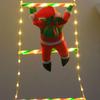 Santa Claus Climbing Ladder String Lights LED Lamp Christmas Decoration for Garden Cristmas Tree New Year Gift Fairy Lamp