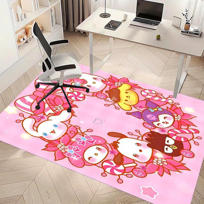 Sanrio2 Printed Absorbent Washable Carpet, Non-Slip Bathroom Mats, Kitchen Rugs, Yoga Mat,Living Room Entrance, Camping Picnic Rugs
