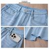2025 Chinese Style Embroidered Wide-Leg Summer Jeans for Women - Trendy Petite Straight-Leg Design