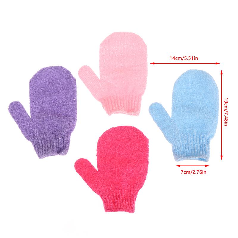 1 Paar Haushalts-Badehandschuhe Duschtuch Peeling Körperwäsche Schaumnetz Seifensäckchen Haushaltswaren Elastisches Abwischen Rücken Baden Reinigung