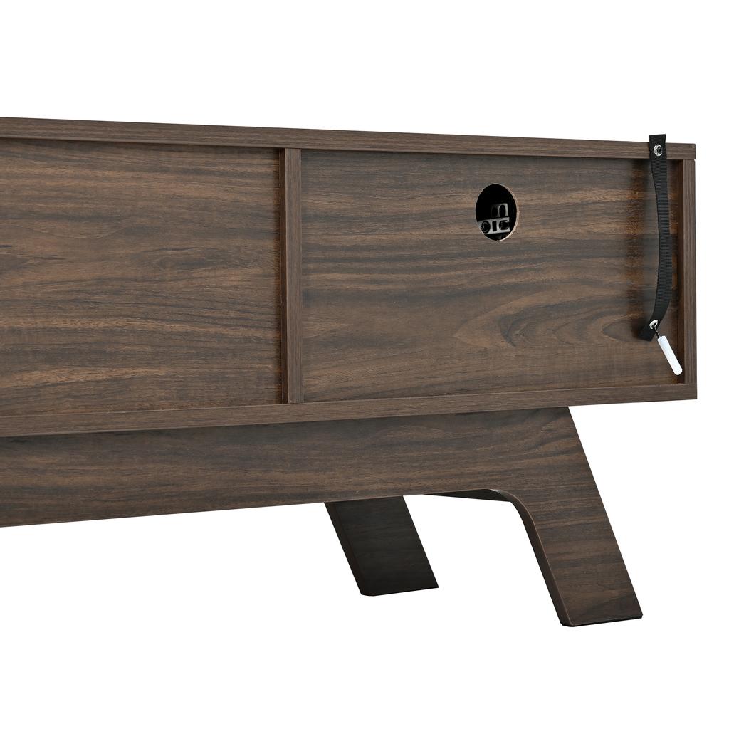 TV Lowboard TV Cabinet TV Board TV Table MDF Slatted Doors Drawer Cable Passage Living Room