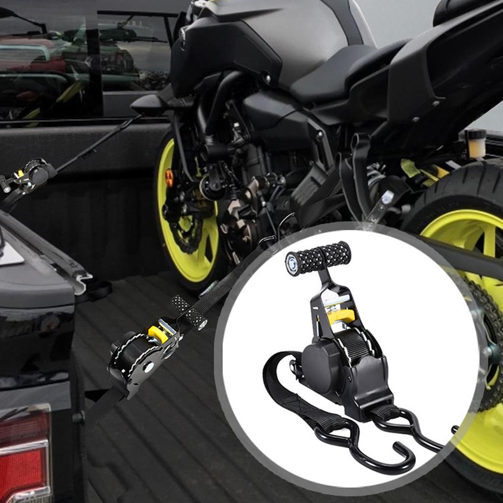Automatic Retractable Ratchet Straps 1Inch X 12FT Heavy Duty 1500lbs Breaking Strength Tie Down Self Retracting for Car Motorcycle Truck Trailer Roof