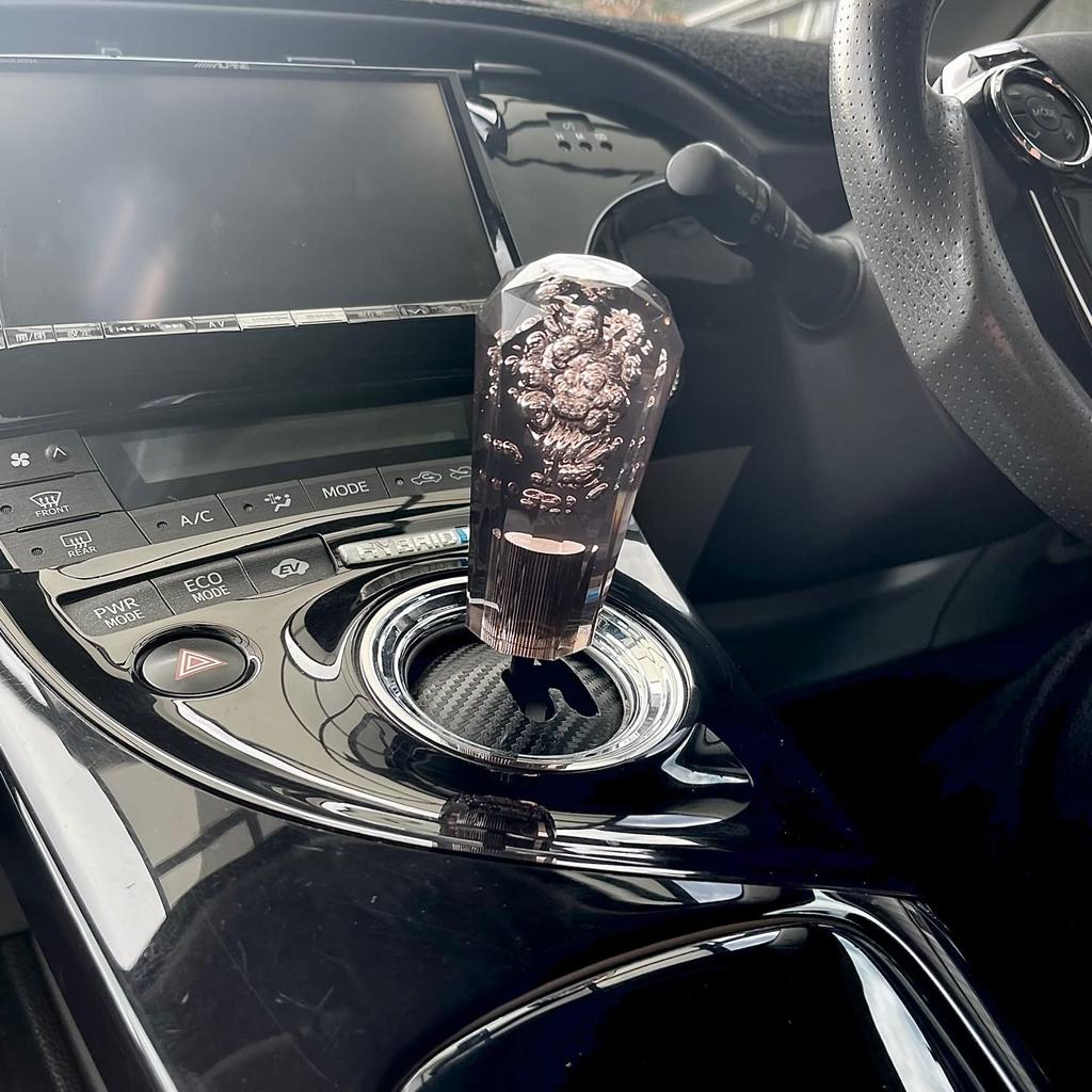 ZVW30 Prius Dedicated Shift Compatible with All Grades of Hybrid Shift Lever Knob, Early/Late Model, ZVW30/ZVW35, (Crystal Black)