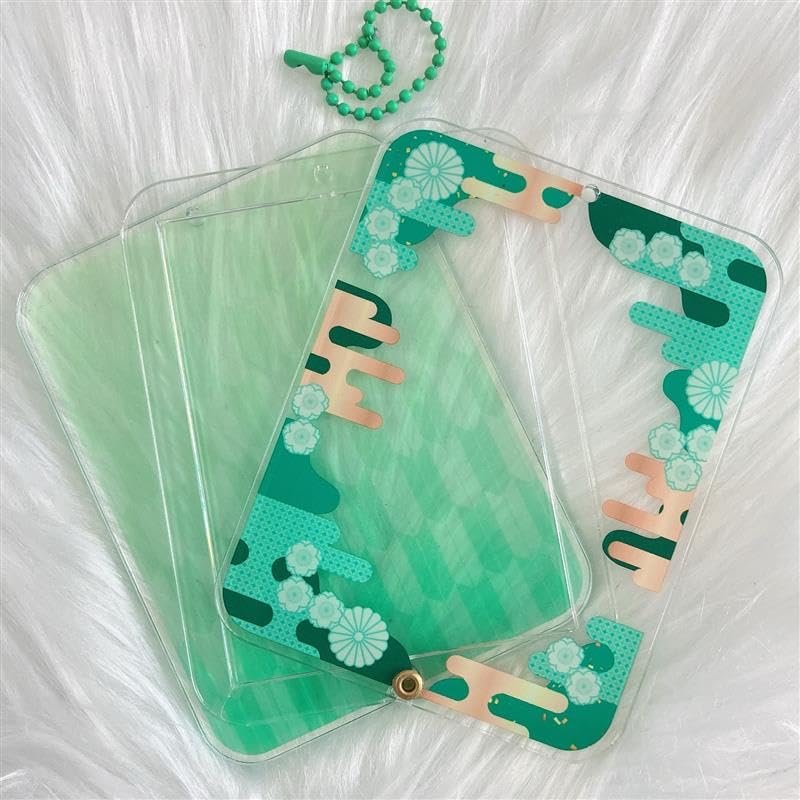 Acrylic Frame Trading Cards and Acrylic Perfect for Anime Anime Goods Storage and Oshikatsu Goods [Japanese Style] [For Stands] Green, Otaku, Fans,