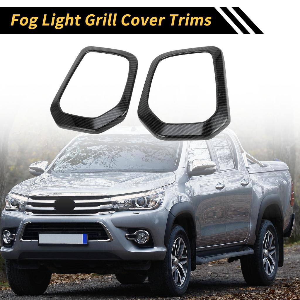 REPAIROCK 1 Set Fog Light Grille Cover Trim Front Lower Bumper Fog Light Cover