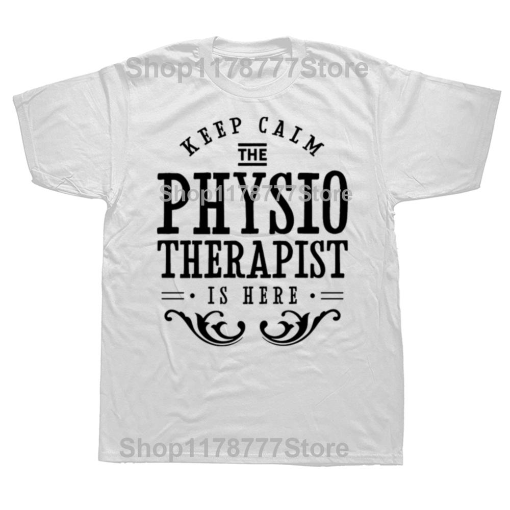 Funny Physiotherapy Physiotherapist T Shirts Cotton Streetwear Birthday Gifts Mens Clothing Casual Loose Oversized T Shirt