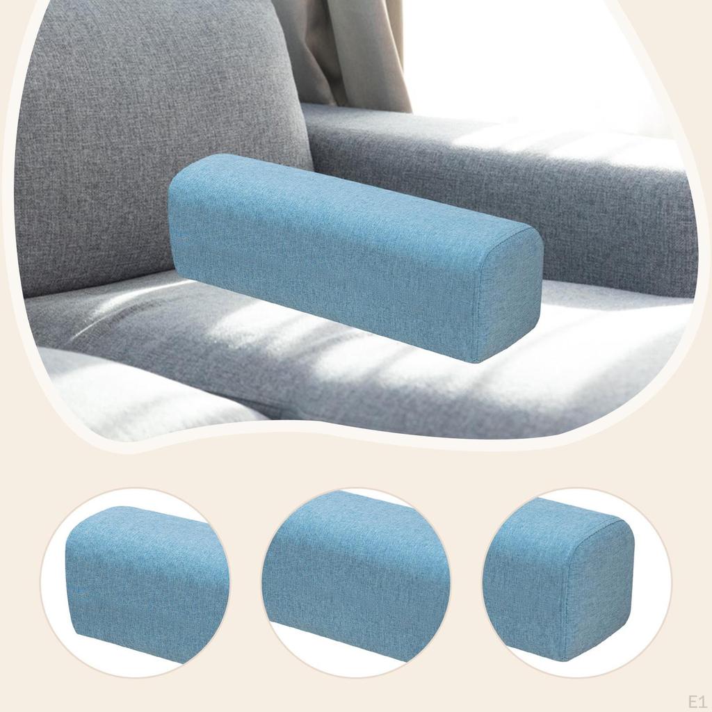 Couch Arm Rest Bolster Elbow Support Pillow High Density Foam Armrest Pad Bedroom Bed Home Living