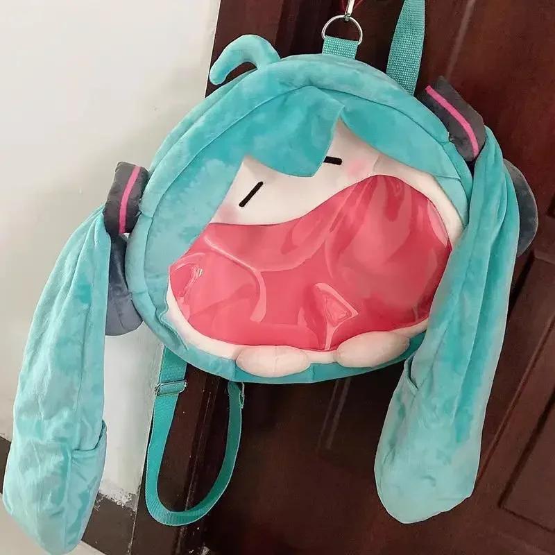 Cute Anime Girl Plush Backpack Kawaii Cartoon School Bag For Students Kids Gift Toy